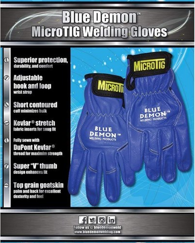 Blue Demon Premium TIG Welding Gloves # BDWG-MICROTIG
